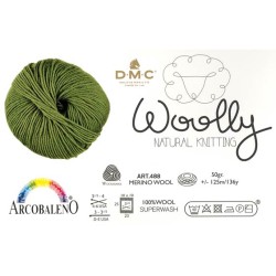 LANA WOOLLY gom 125mt VERDE...