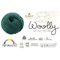 LANA WOOLLY gom 125mt VERDE...