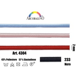 CORDONE ELASTICO mm2.NERO...