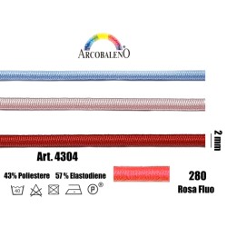 CORDONE ELASTICO mm2.ROSA...