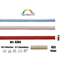 CORDONE ELASTICO mm2.BEIGE...