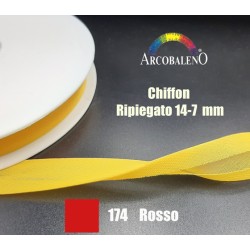 SBIECO CHIFFON mm14/7.ROSSO...