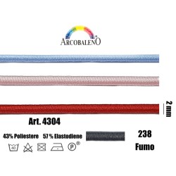 CORDONE ELASTICO mm2.FUMO...