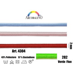 CORDONE ELASTICO mm2.VERDE...