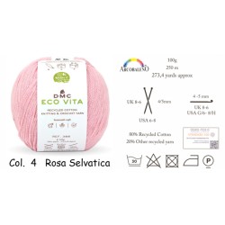 FILATO "ECO VITA" mm3.ROSA...