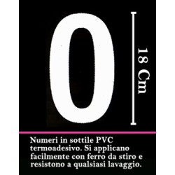 NUMERI TERMOADESIVI -18CM-