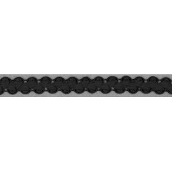 BORDO A TRECCIA 10mm.NERO...