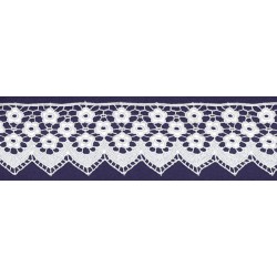 PIZZO MACRAME'.BIANCO 56mm...
