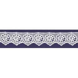 PIZZO MACRAME' mm33.BIANCO...