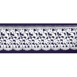 PIZZO MACRAME' mm80.BIANCO...