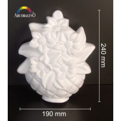 VASO FIORI IN RILIEVO POLISTIR