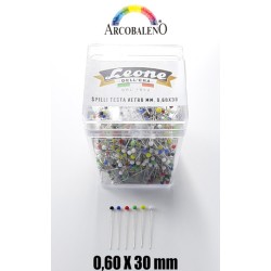 SPILLI TESTA VETRO COLORATA...
