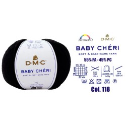 FILATO"BABY CHERI".NERO...
