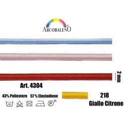 CORDONE ELASTICO mm2.GIALLO...