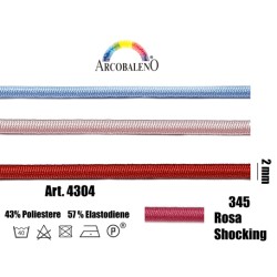 CORDONE ELASTICO mm2.ROSA...