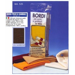 BORDO POLSI.MARRONE 100%COTONE