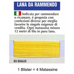 LANA RAMMENDO.GIALLO 100%...