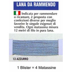 LANA RAMMENDO.AZZURRO 100%...