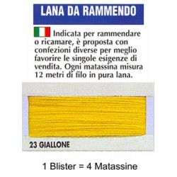LANA RAMMENDO.GIALLONE 100%...