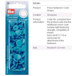 BOTT RIBAD PLAST 12,4mm.BLU...