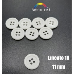 BOTTONE LUCIDO 4 FORI - 654L -